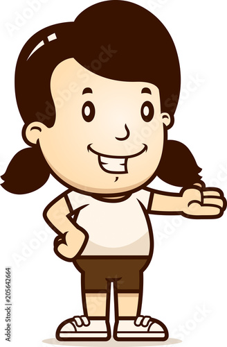 Wallpaper Mural Cartoon Girl Presentation Torontodigital.ca