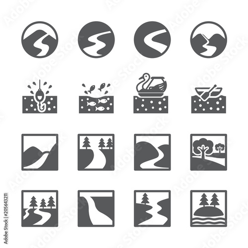 River icon set