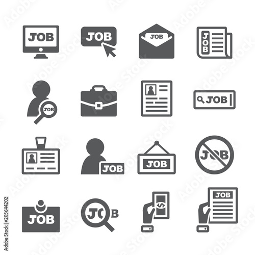 JOB icon set