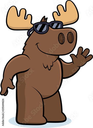 Cartoon Moose Sunglasses