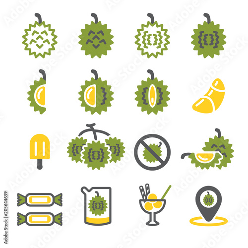 Durian icon set