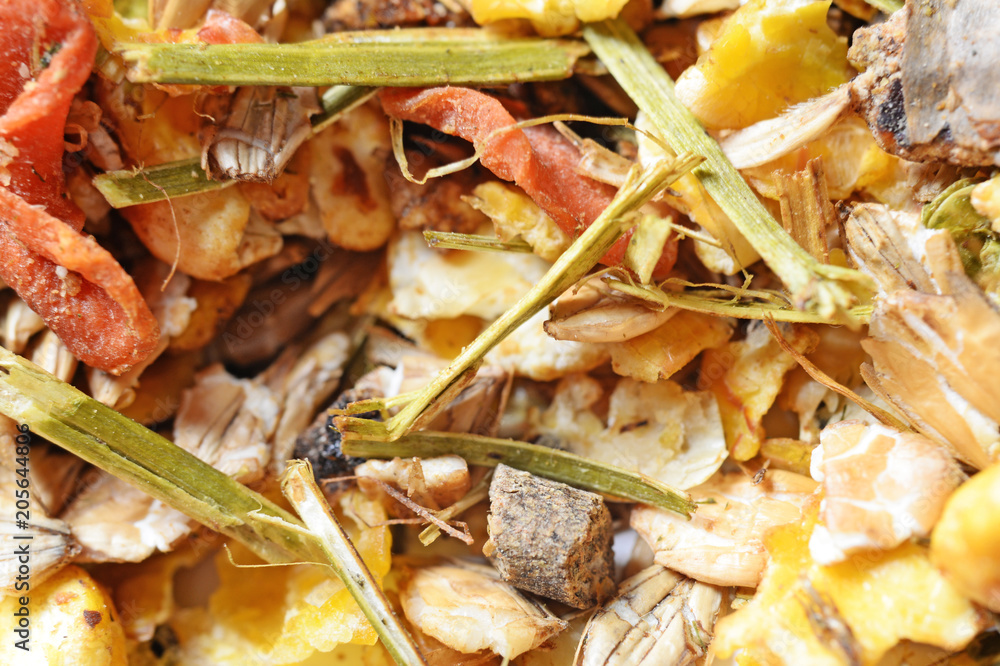 natural sportive muesli background. for horse.macro natural sportive muesli background. for horse.macro