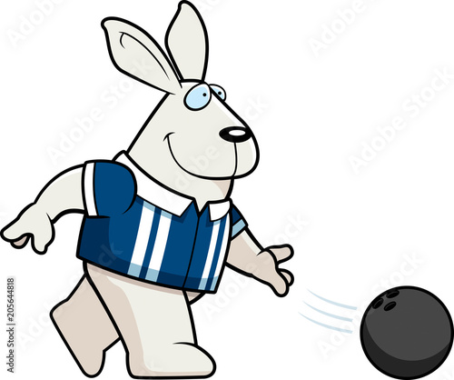 Cartoon Rabbit Bowling