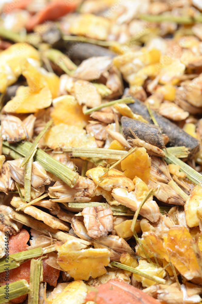 natural sportive muesli background. for horse.macro natural sportive muesli background. for horse.macro
