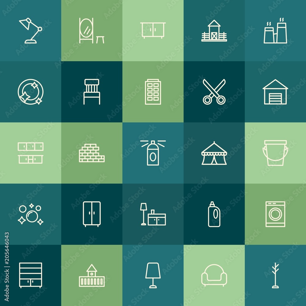 Modern Simple Set of buildings, furniture, housekeeping Vector outline Icons. Contains such Icons as landscape, housework, background and more on green background. Fully Editable. Pixel Perfect. Modern Simple Set of buildings, furniture, housekeeping Vector outline Icons. Contains such Icons as landscape, housework, background and more on green background. Fully Editable. Pixel Perfect.