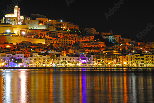 Obraz na płótnie Ibiza Old Town at night.