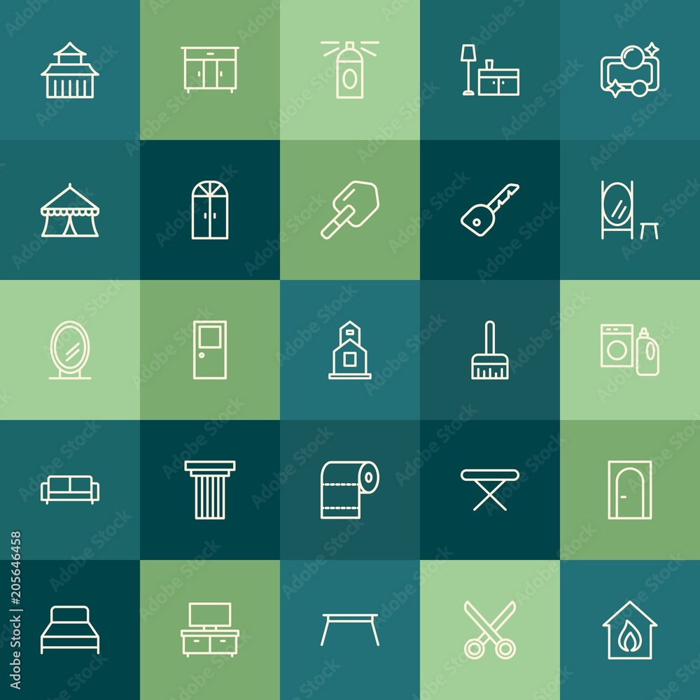 Modern Simple Set of buildings, furniture, housekeeping Vector outline Icons. Contains such Icons as fire, housework, china, building and more on green background. Fully Editable. Pixel Perfect. Modern Simple Set of buildings, furniture, housekeeping Vector outline Icons. Contains such Icons as fire, housework, china, building and more on green background. Fully Editable. Pixel Perfect.