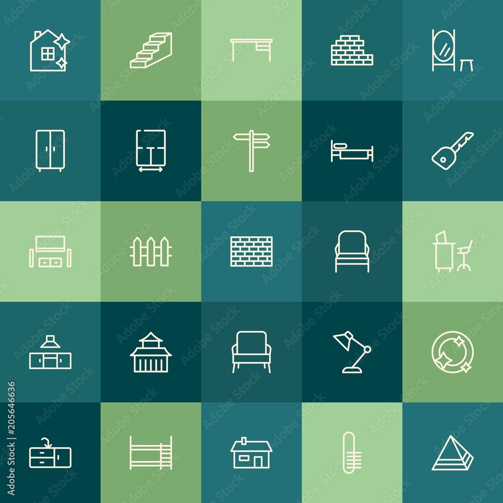 Modern Simple Set of buildings, furniture, housekeeping Vector outline Icons. Contains such Icons as work, table, real, estate, cleaner and more on green background. Fully Editable. Pixel Perfect. Modern Simple Set of buildings, furniture, housekeeping Vector outline Icons. Contains such Icons as work, table, real, estate, cleaner and more on green background. Fully Editable. Pixel Perfect.