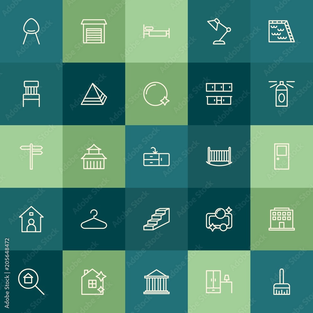 Modern Simple Set of buildings, furniture, housekeeping Vector outline Icons. Contains such Icons as brush, house, shine, comfy, foam and more on green background. Fully Editable. Pixel Perfect. Modern Simple Set of buildings, furniture, housekeeping Vector outline Icons. Contains such Icons as brush, house, shine, comfy, foam and more on green background. Fully Editable. Pixel Perfect.