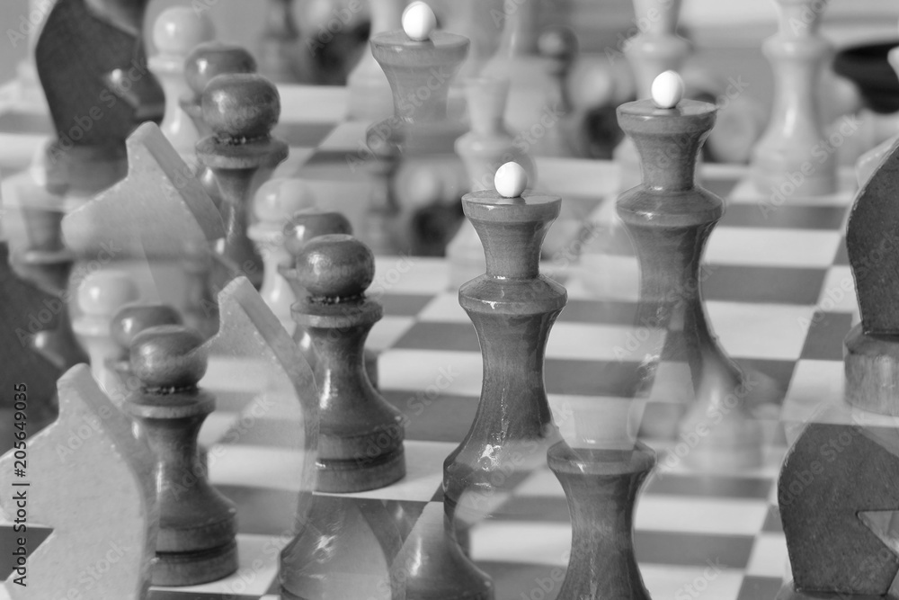 Chess on a chessboard Chess on a chessboard
