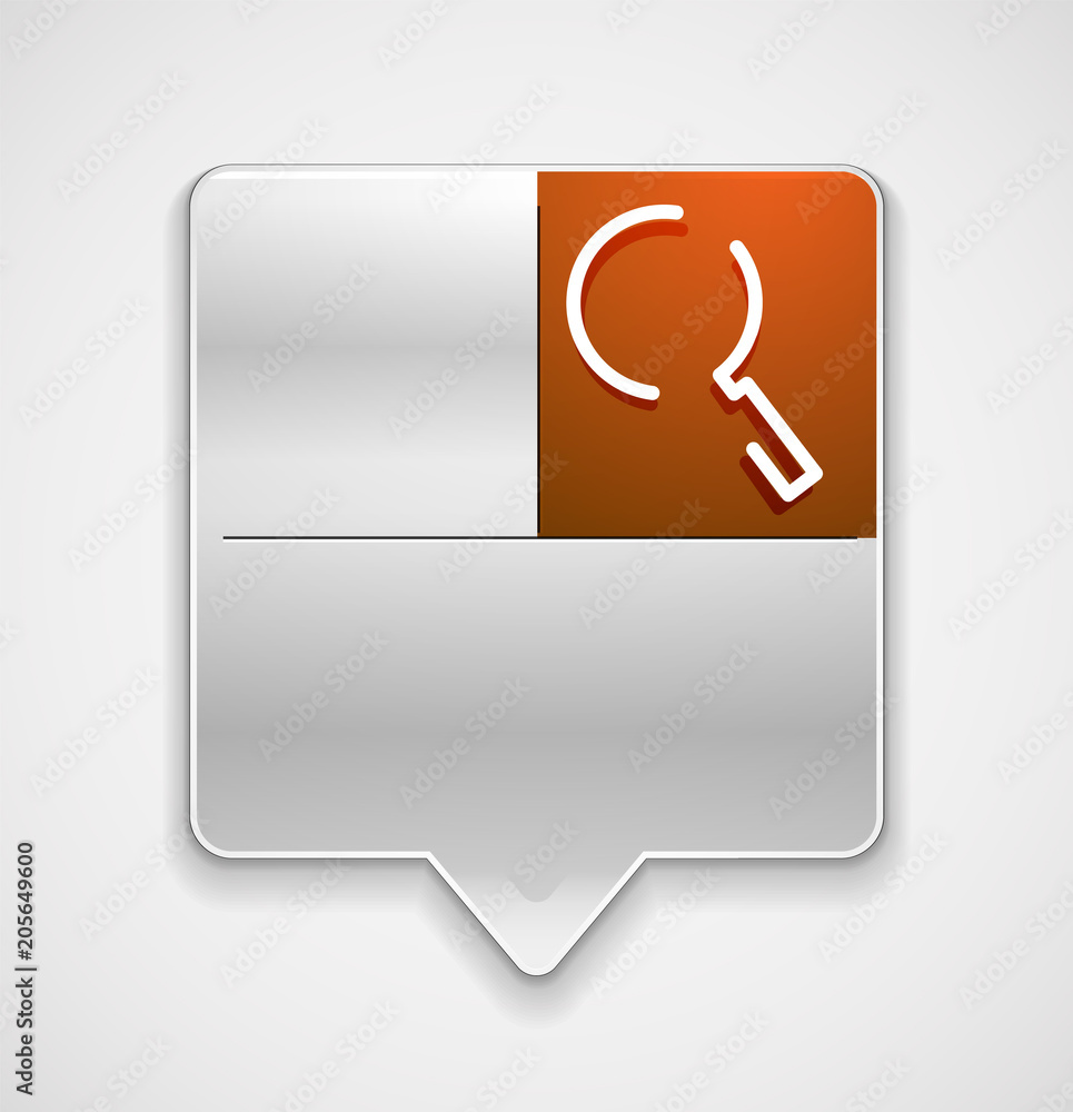 Search magnifyier web button, magnify icon. Modern magnifying glass sign, web site design or mobile app Search magnifyier web button, magnify icon. Modern magnifying glass sign, web site design or mobile app