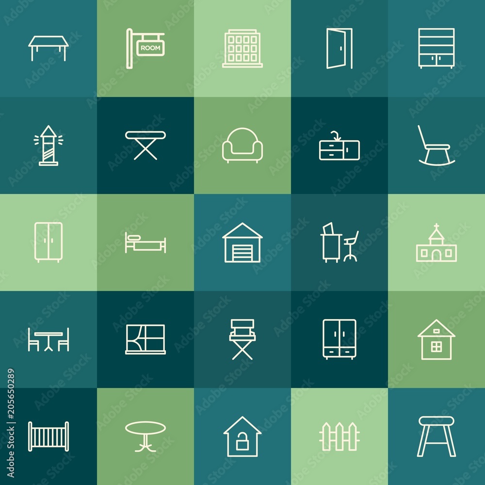 Modern Simple Set of buildings, furniture, housekeeping Vector outline Icons. Contains such Icons as house, apartment, open, traffic and more on green background. Fully Editable. Pixel Perfect. Modern Simple Set of buildings, furniture, housekeeping Vector outline Icons. Contains such Icons as house, apartment, open, traffic and more on green background. Fully Editable. Pixel Perfect.