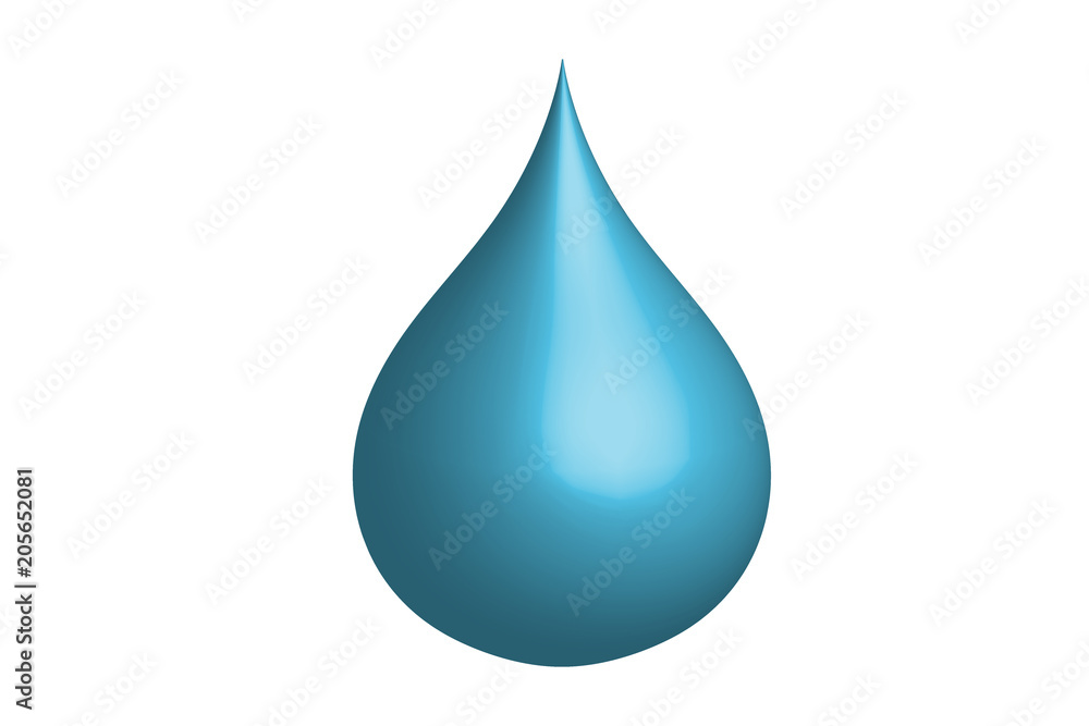 Gota de agua sobre fondo blanco. Gota de agua sobre fondo blanco.