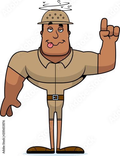 Cartoon Drunk Zookeeper