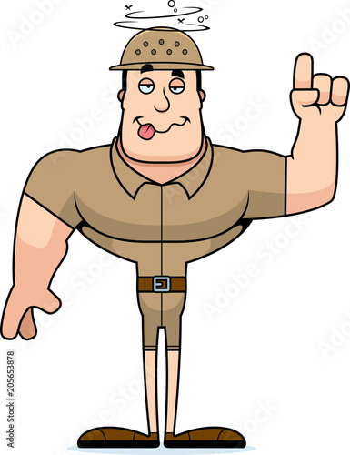 Cartoon Drunk Zookeeper