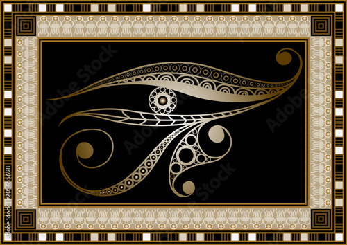 Graphical illustration with occult symbol 10