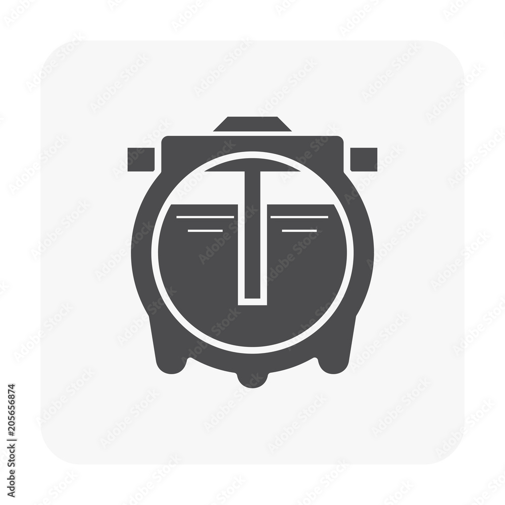 Septic tank vector icon. That sanitation equipment part of drainage ...