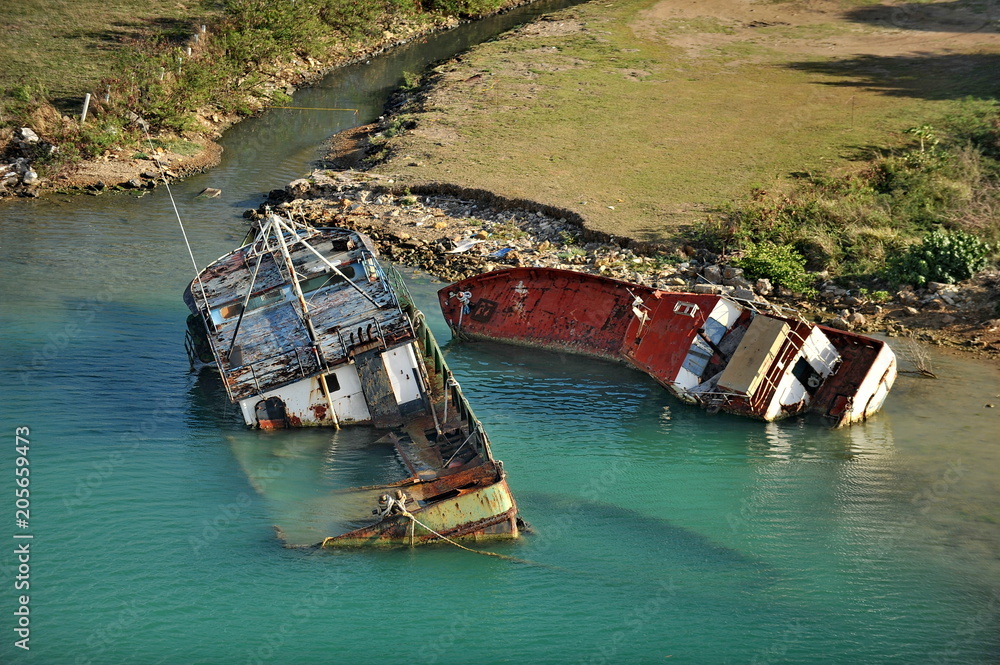 Cemetery of sunken ships