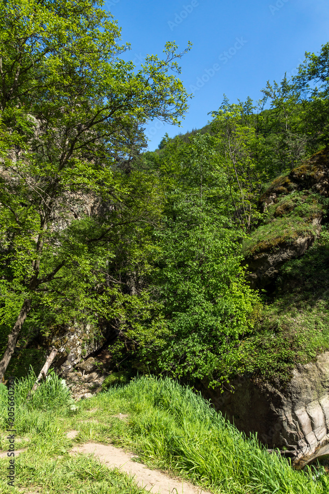 Amazing Landscape of Fotinovo waterfalls (Fotinski waterfall) in Rhodopes Mountain, Pazardzhik region, Bulgaria Amazing Landscape of Fotinovo waterfalls (Fotinski waterfall) in Rhodopes Mountain, Pazardzhik region, Bulgaria