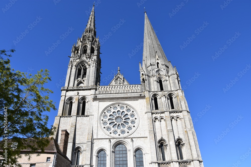 Fototapeta premium Chartres, centre ville, cathédrale