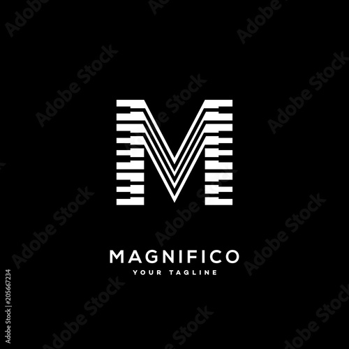 Music letter m