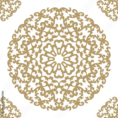 Vintage retro ceramic tile pattern. Vector tile Pattern. Antique retro ceramic tile patter can be used for wallpaper, background, surface textures. EPS 8