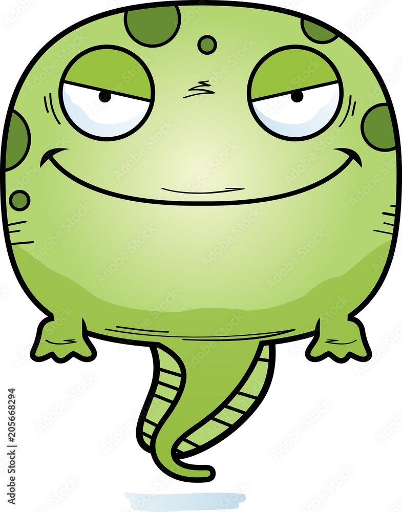 Obraz premium Evil Cartoon Tadpole