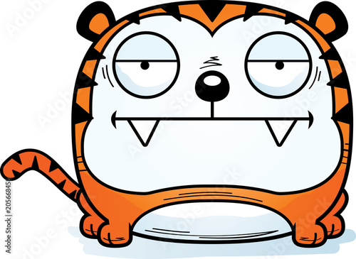 Bored Cartoon Tiger