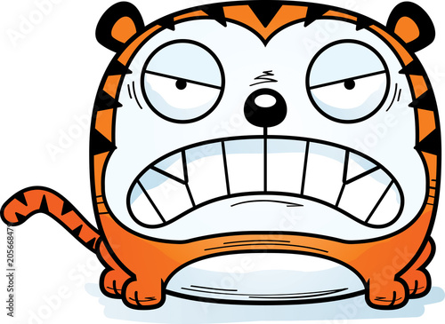Angry Cartoon Tiger