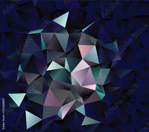 Vector low poly background. Creative abstract template with gradient. Triangular pattern for your design works.