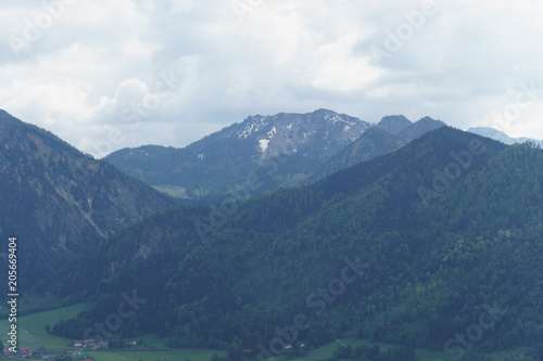 Mountains with clouds