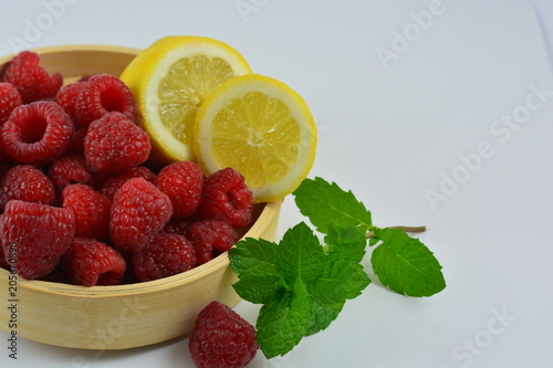 Raspberry and lemon