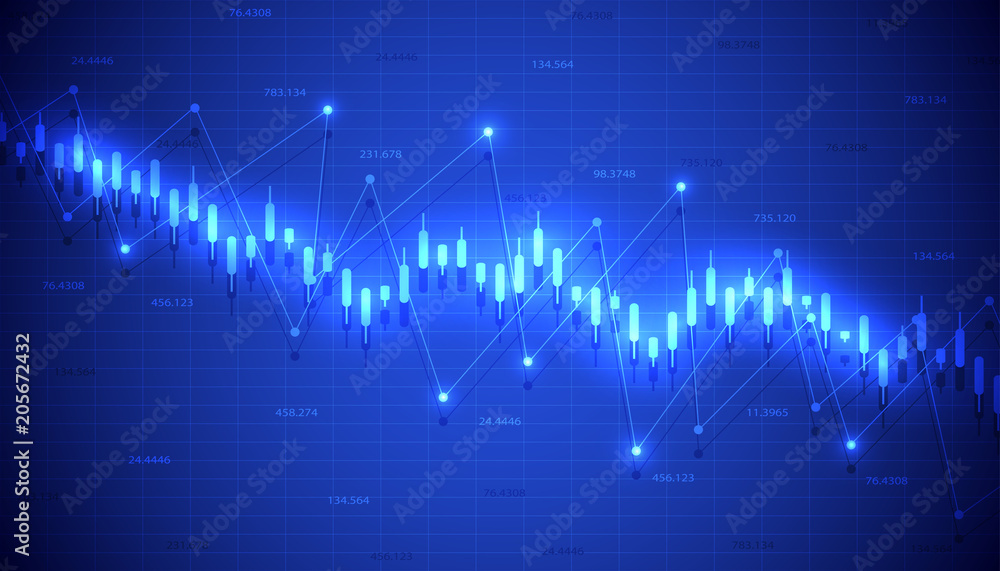 Financial data graph chart, economic statistics. Chart analytics economic concept. Business concept. Vector illustration. Financial data graph chart, economic statistics. Chart analytics economic concept. Business concept. Vector illustration.