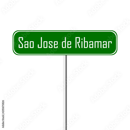 Sao Jose de Ribamar Town sign - place-name sign photo