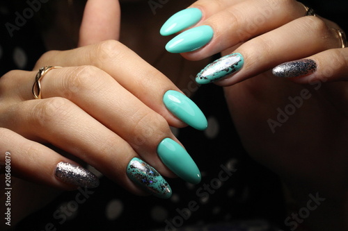 Fényképezés beautiful manicure of nails