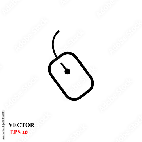 computer mouse icon. vector illustration