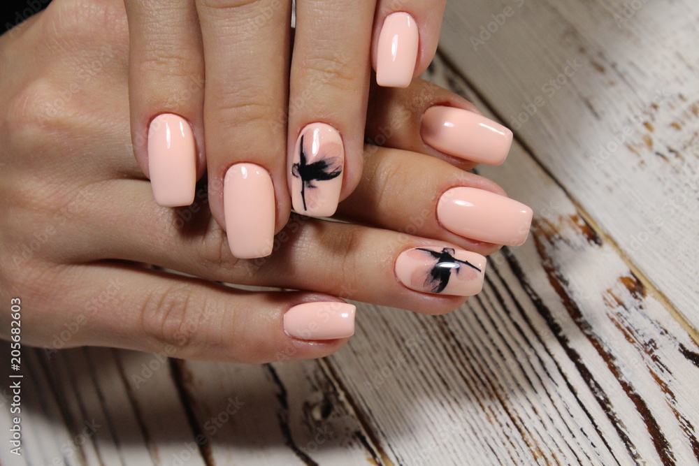 stylish pink manicure stylish pink manicure