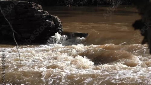 Wallpaper Mural Georgia, Olde Rope Mill Rd Park, Close Up of a small waterfall on Little River Torontodigital.ca