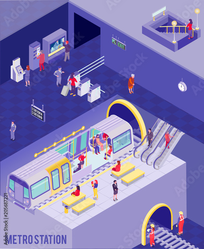 Underground Isometric Poster