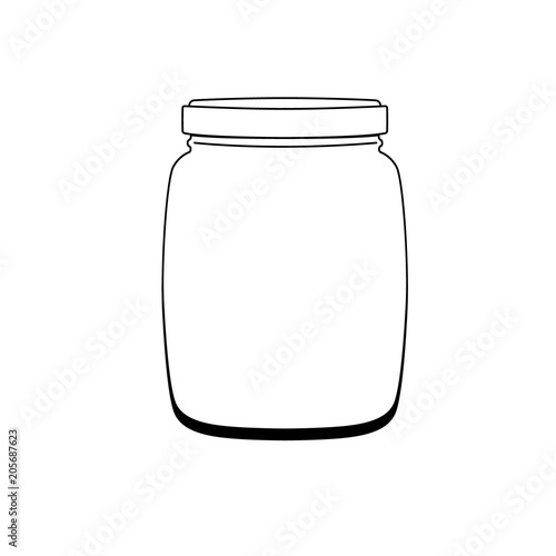 jars template. Vector illustration