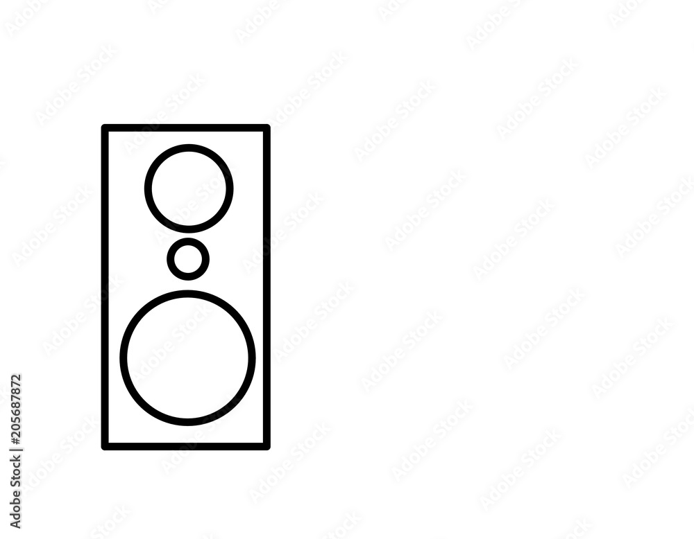 スピーカー(線画)