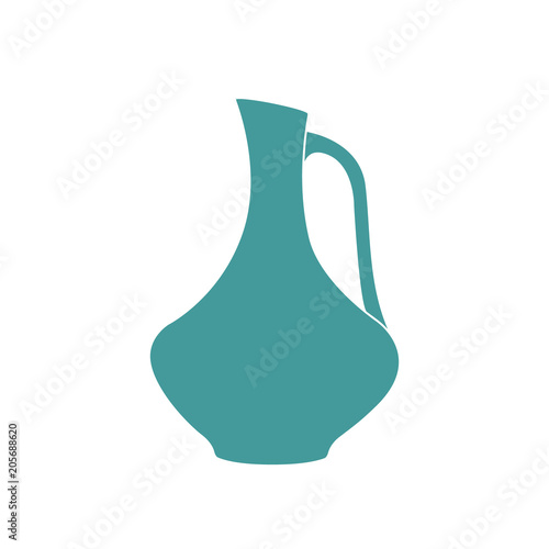 Wallpaper Mural Pitcher, vessel flat icon. Pitcher outline. Vector illustration Torontodigital.ca