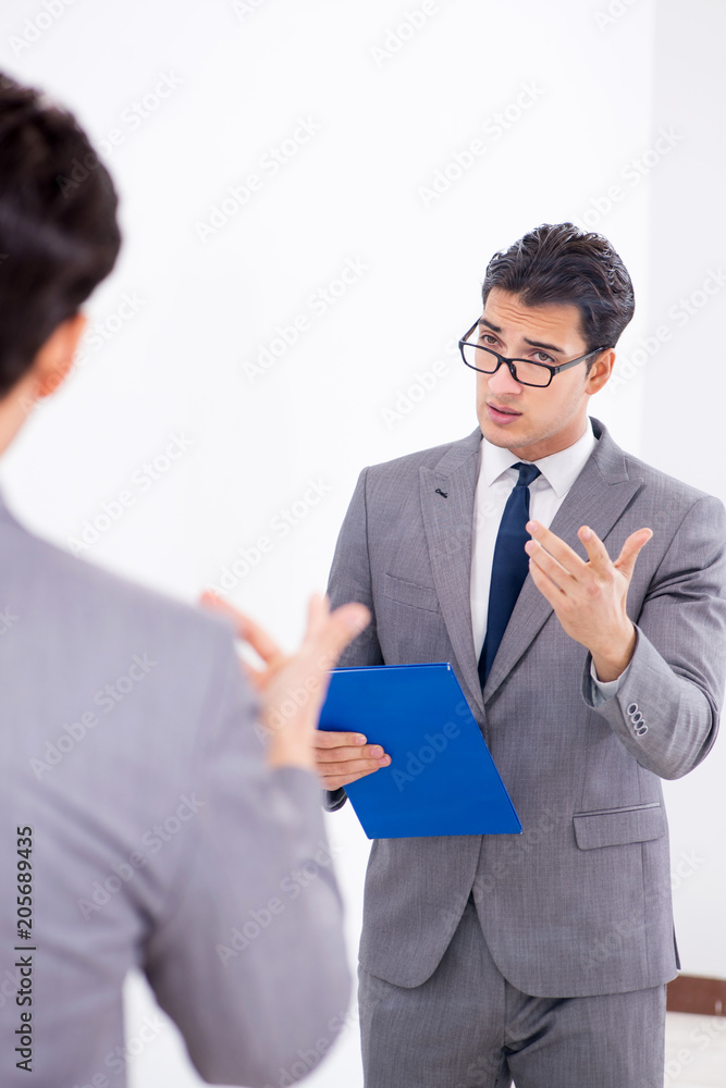 Politician planning speach in front of mirror Politician planning speach in front of mirror
