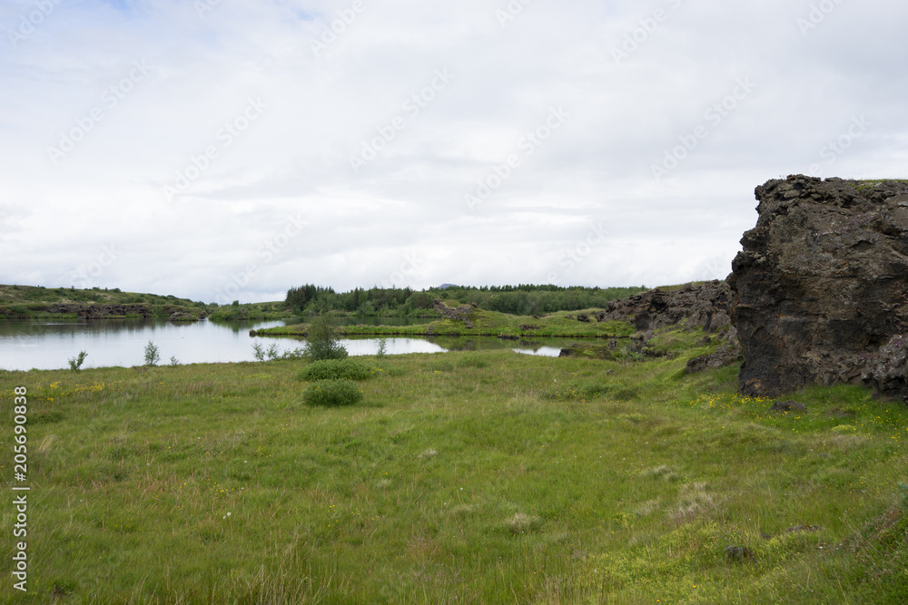 Landschaft am Mývatn-See / Nord-Island
