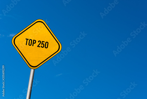 top 250 - yellow sign with blue sky