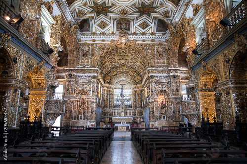 Inside Igreja e Convento de São Francisco in Bahia, Salvador - Brazil