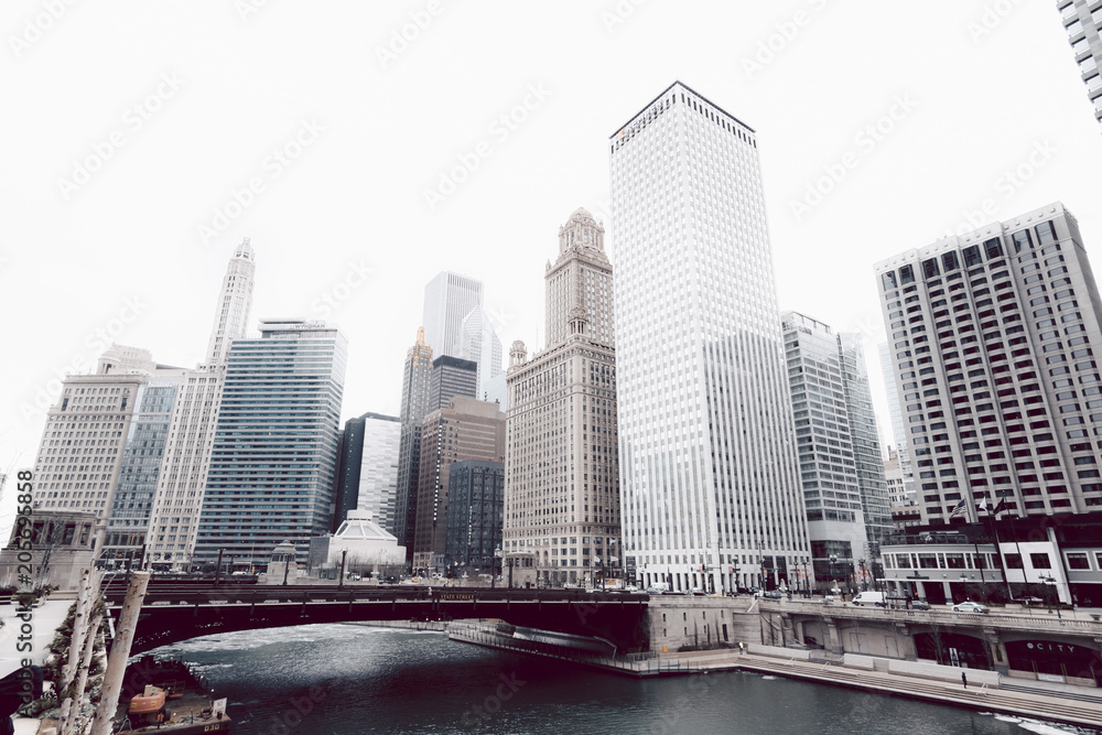 Obraz premium Chi Skyline