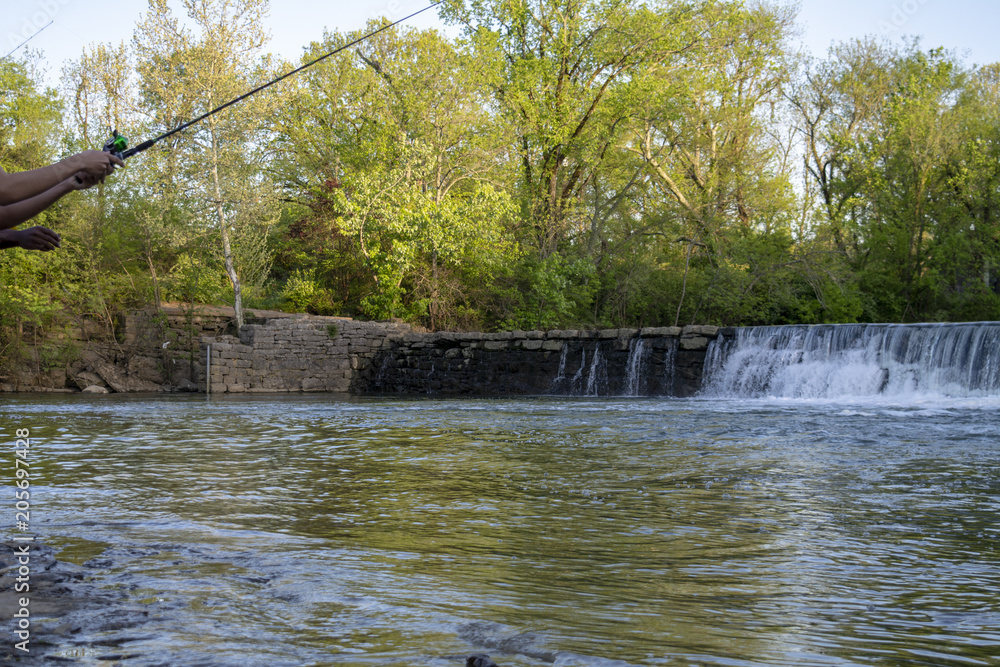Obraz premium Casting in the River
