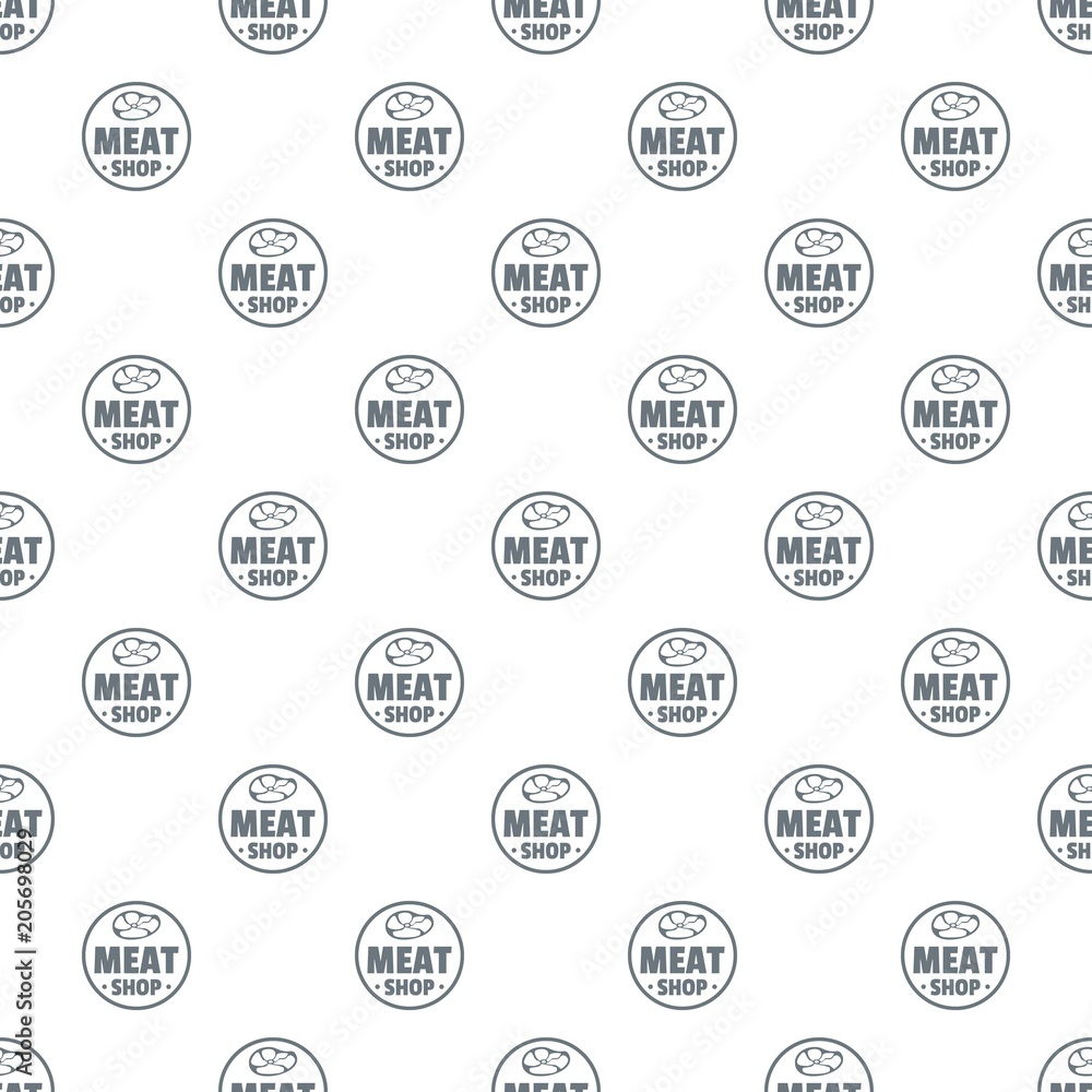 Obraz premium Modern meat shop pattern vector seamless repeat for any web design
