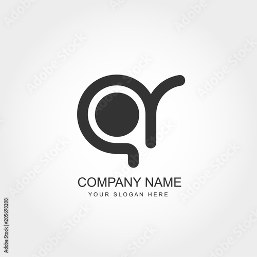 Initial Letter AR Logo Template